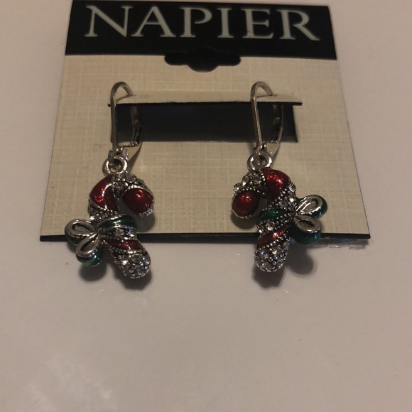 🎅🏻NAPIER CANDY CANE EARRINGS🎄 - Picture 2 of 2